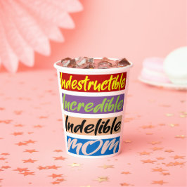 Vasos De Papel Madre Indestructible, Increíble, Indelible