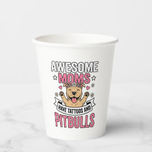 Vasos De Papel Madres Increíbles Tienen Tatuajes y Pitbulls Camis