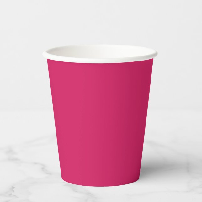 Vasos De Papel Magenta (Anverso)