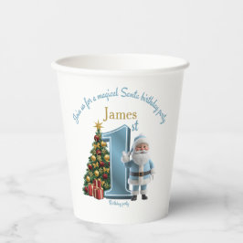 Vasos De Papel Magical Santa Birthday Invitation – 1st Birthday