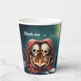 Vasos De Papel Magical winter moments, two skeletons