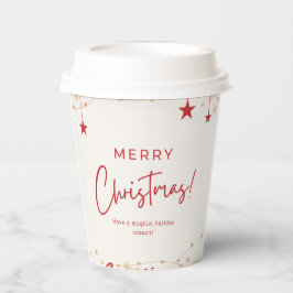 Vasos De Papel Mágico Feliz Navidad