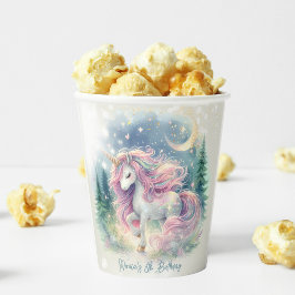 Vasos De Papel Magnífico cumpleaños de niños de unicornio