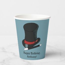 Vasos De Papel Magos Gorra Magic Show Birday Party