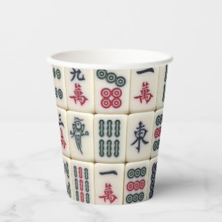 Vasos De Papel Mahjong Tiles