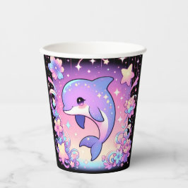 Vasos De Papel Majestic Dolphin Baby Shower