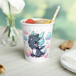 Vasos De Papel Majestic Dragon Baby Shower