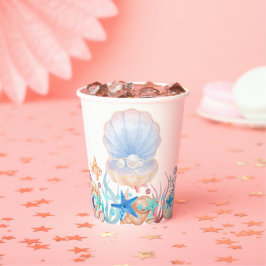 Vasos De Papel Majestic Pearl Under Sea Baby Shower