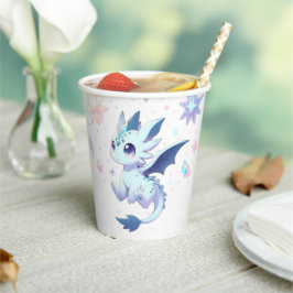 Vasos De Papel Majestic Whimsical Dragon Baby Shower