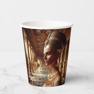 Vasos De Papel Majestuoso diseño de arte real de la Reina del Ant