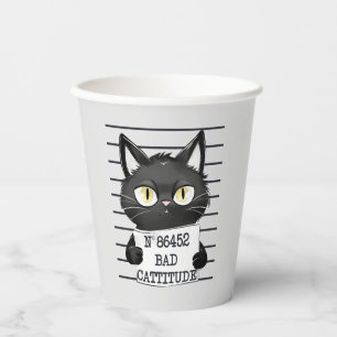 Vasos De Papel Mal rendimiento - Captura de pantalla del gato neg