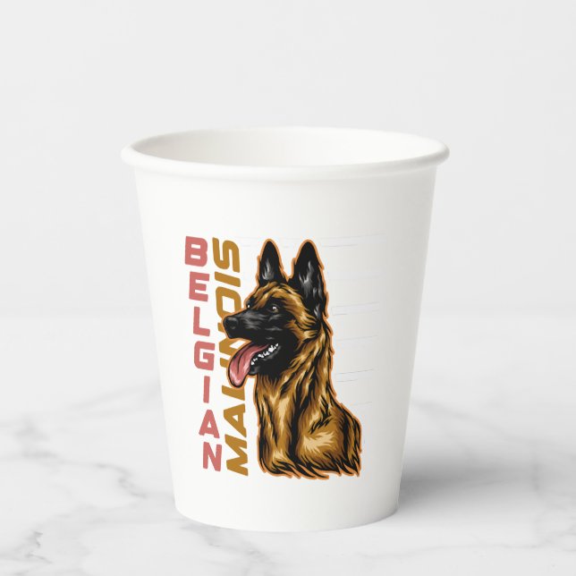 Vasos De Papel Malinois belga (Anverso)