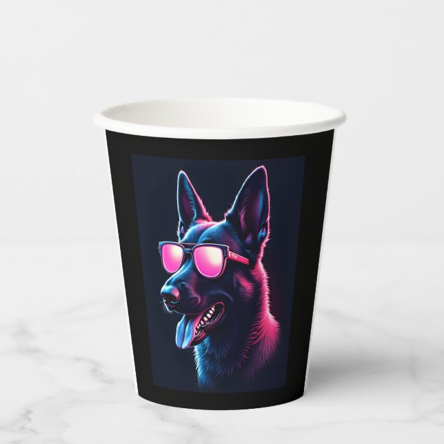 Vasos De Papel Malinois belga atrapa camiseta malinoiss belga (Anverso)