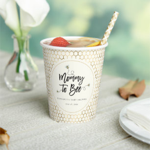 Vasos De Papel Mamá Para Adquirir Baby Shower