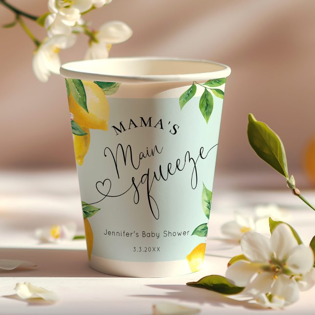 Vasos De Papel Mamas de limón azul chirrido principal bebé toalla (Subido por el creador)