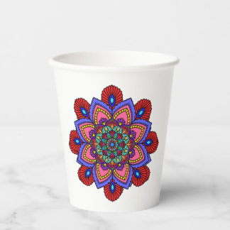 Vasos De Papel Mandala paper cup