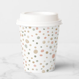Vasos De Papel Mandy Confetti Watercolor Dots Paper Cup