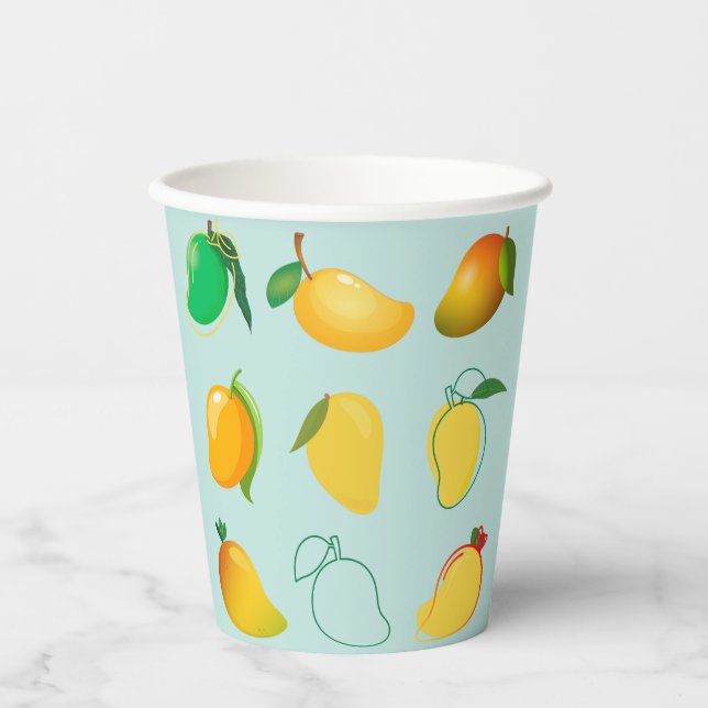 Vasos De Papel Mango Fresh (Anverso)