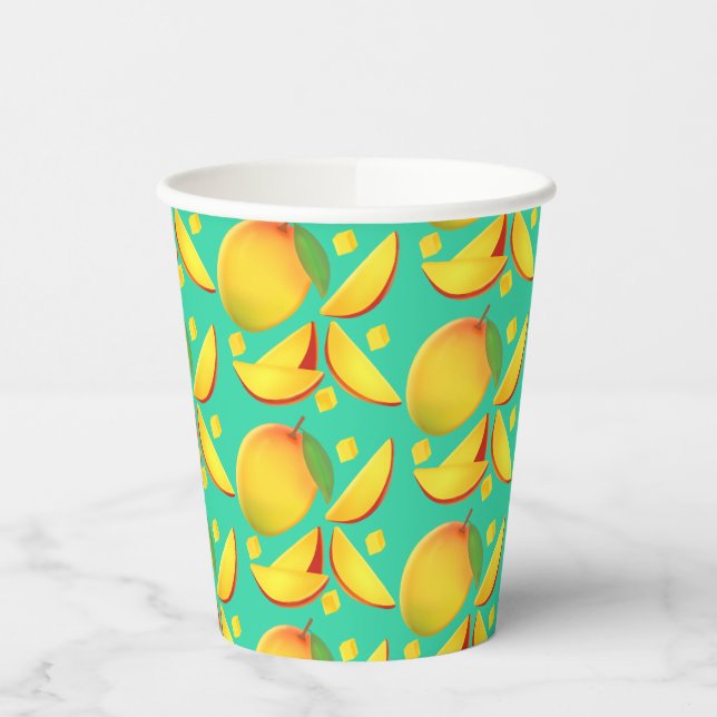 Vasos De Papel Mango Fruit (Izquierda)
