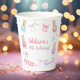 Vasos De Papel Mani-Pedi Party Manicure Pedicure Nail Polish