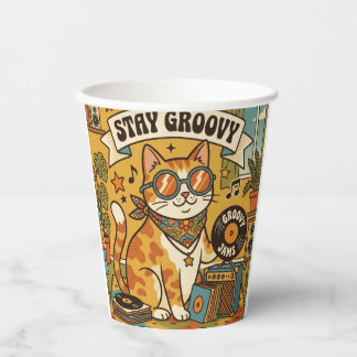 Vasos De Papel MANTÉN GROOVY | Amante de los Animales | Bohemia