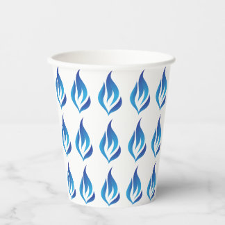 Vasos De Papel Mantener la luz azul de la llama