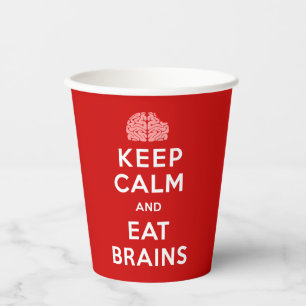 Vasos De Papel Mantener los cerebros de la alimentación calmada