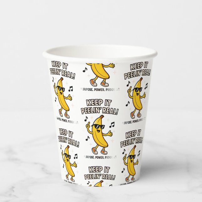 Vasos De Papel Mantenga la servilleta de tela Peelin (Anverso)