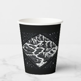 Vasos De Papel Mapa de la montaña mágica