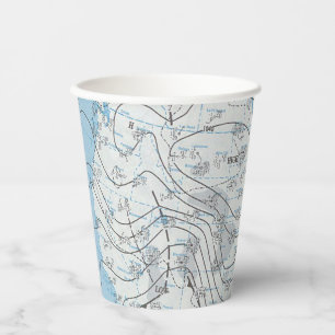Vasos De Papel Mapa meteorológico nacional