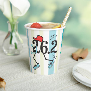 Vasos De Papel Maratón divertida 26.2 © Runner Paper Cups