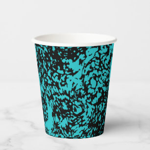 Vasos De Papel Marble granito textura azul
