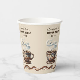 Vasos De Papel Marca personalizada del Café Costero