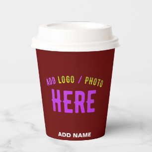 VASOS DE PAPEL MARCA VERIFICADA DE SANGRE DE PERSONALIZABLE ESTIL