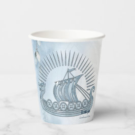 Vasos De Papel Marco floral con Rosas y diseño celta.