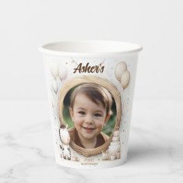 Vasos De Papel Marco fotográfico de cebra para fiestas de cumplea