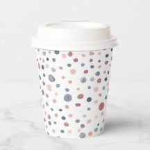 Marcus Confetti Watercolor Dots Paper Cup