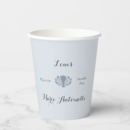 Vasos De Papel Marie Antoinette Boda Rococo Dusty Blue