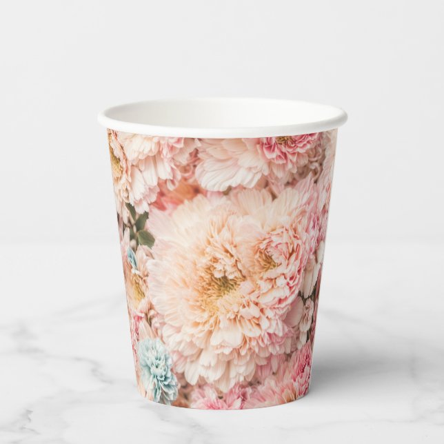 Vasos De Papel Marie Antoinette Floral (Reverso )