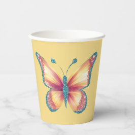 Vasos De Papel Mariposa alegre