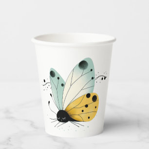 Vasos De Papel Mariposa caprichosa soñolienta 