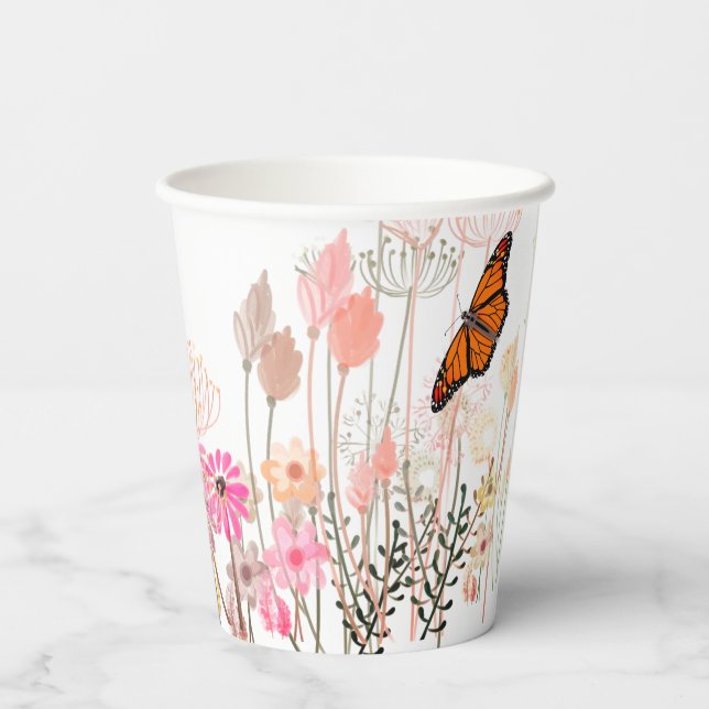 Vasos De Papel Mariposa de Meadows (Reverso )