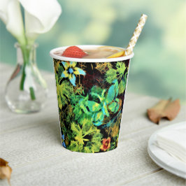 Vasos De Papel Mariposa y Flor Rodilius Paper Cup