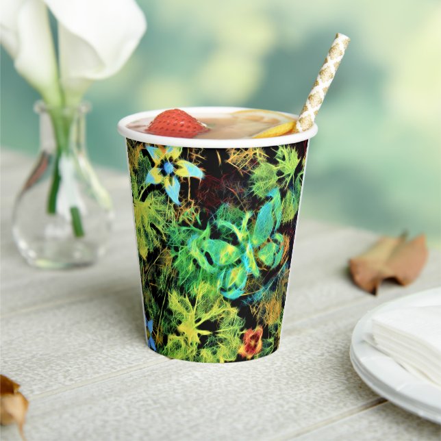 Vasos De Papel Mariposa y Flor Rodilius Paper Cup (in situ)
