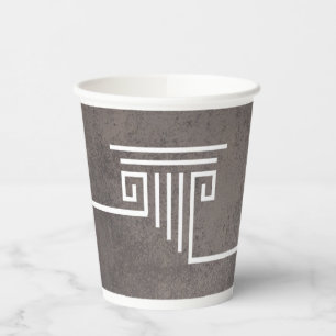 Vasos De Papel Marrón de columnas