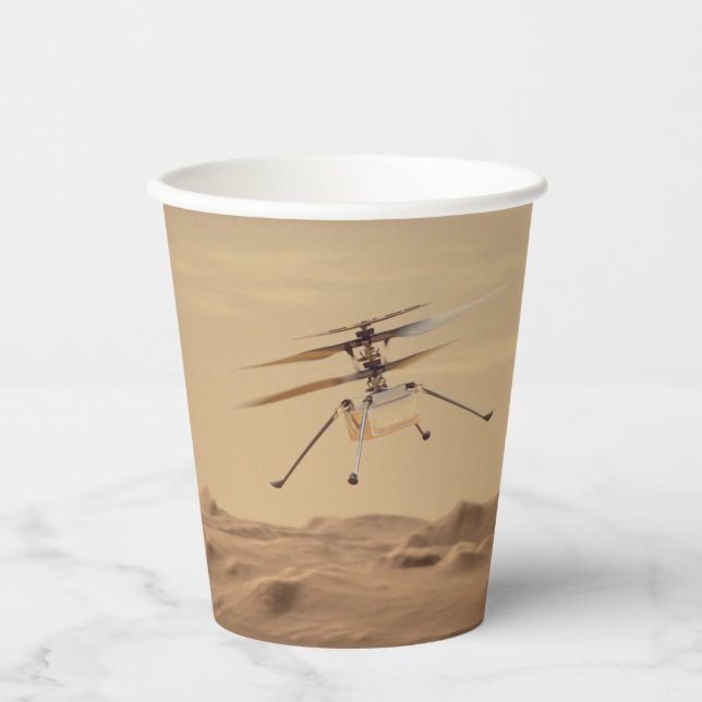 Vasos De Papel Mars Ingenuity Helicopter Flight (Anverso)