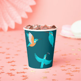 Vasos De Papel Martín pescador común