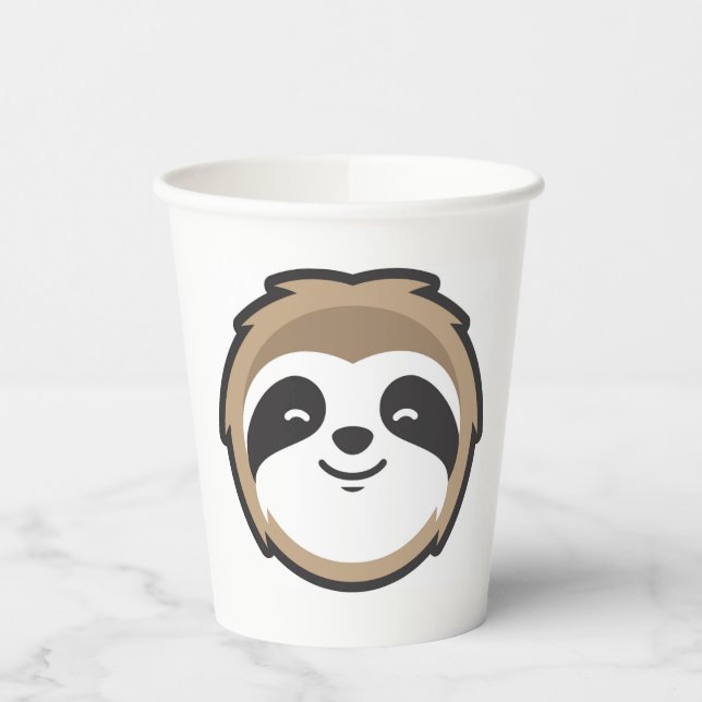 Vasos De Papel Mascota Sloth (Izquierda)