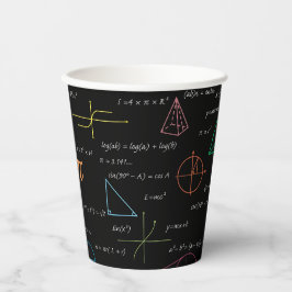 Vasos De Papel Matemáticas coloridas Ecuaciones Math Formulas