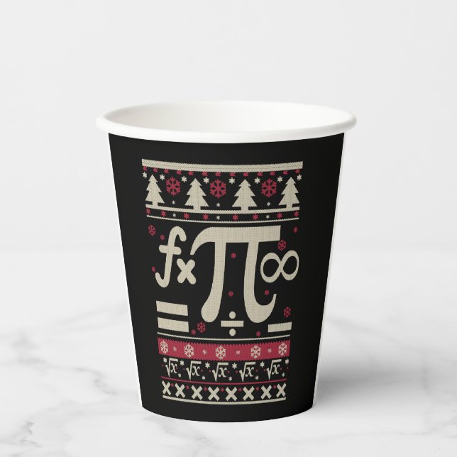 Vasos De Papel Math Ugly Navidades (Anverso)